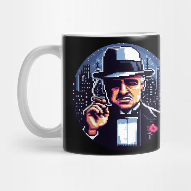 8BIT Vito Corleone by nerd.collect